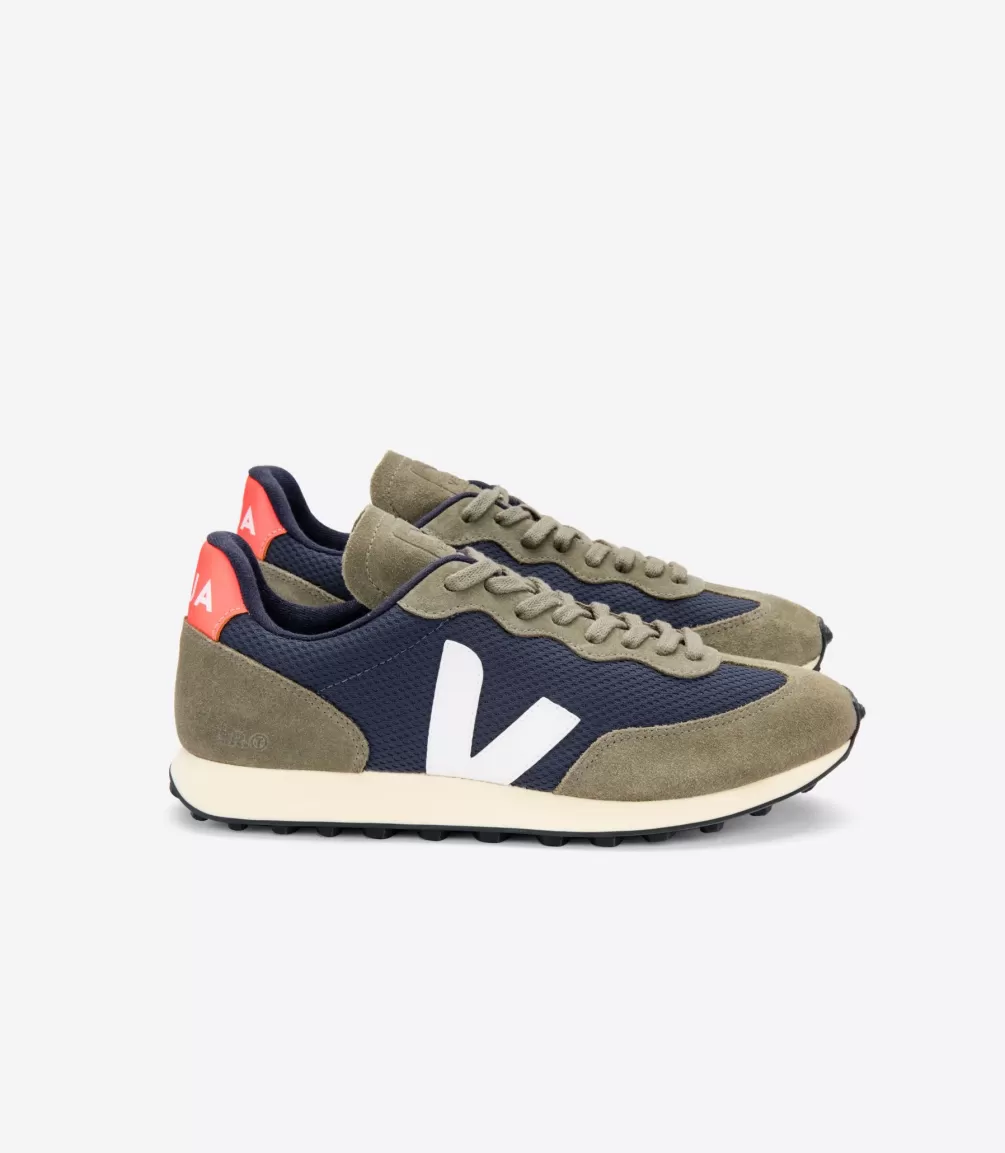 Women VEJA Rio Branco | Rio Branco<RIO BRANCO ALVEOMESH NAUTICO WHITE ORANGE FLUO